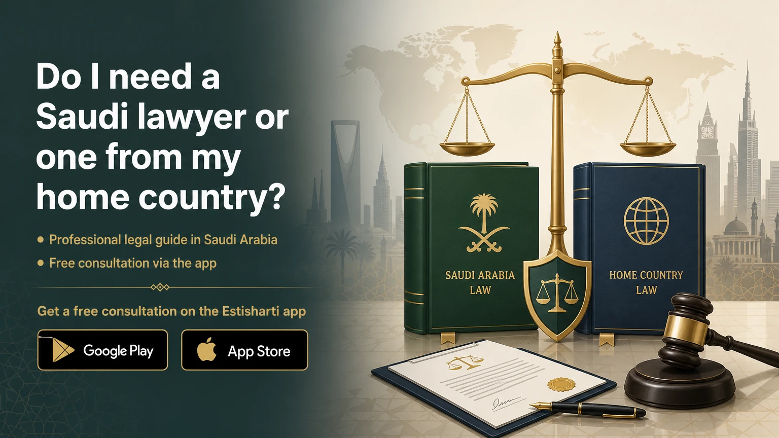 Do I need a Saudi lawyer or one from my home country?